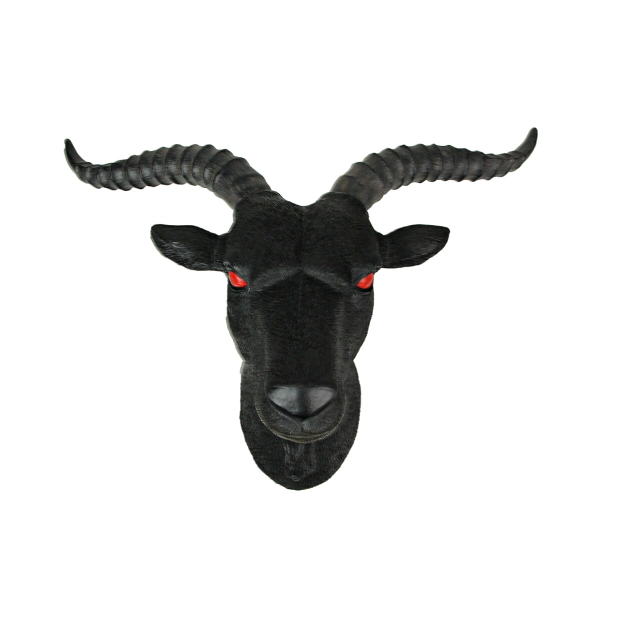16 Inch Resin Black Baphomet Bust Wall Sculpture Hanging Home Decor Goat Head